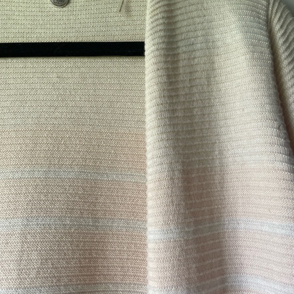 Margaret O’Leary organic cotton striped open long cardigan - Picture 3 of 5